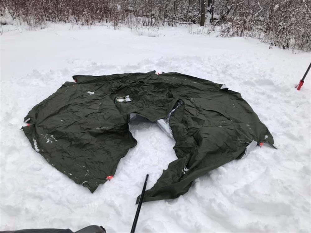 Pomoly tipi hot tent for snow camping