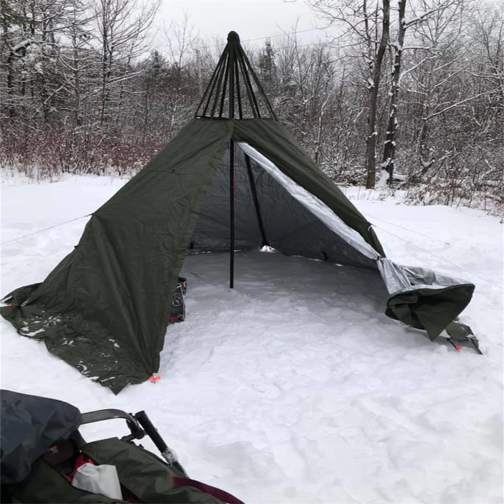 Pomoly tipi hot tent for snow camping