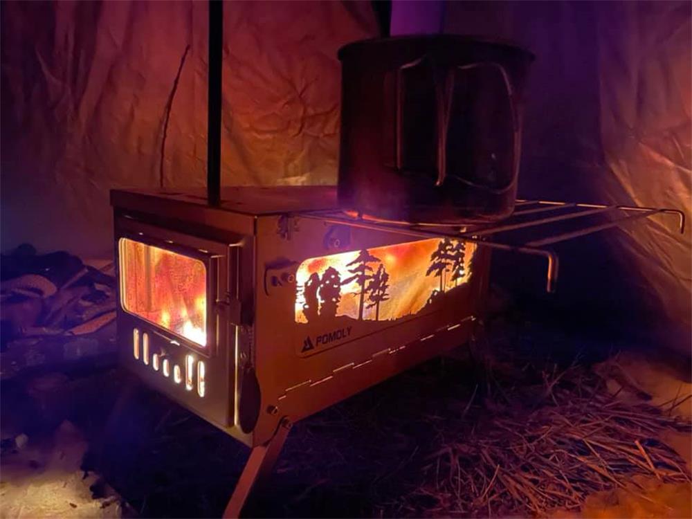 POMOLY T1 Woods Night Wood Stove for Hot Tent