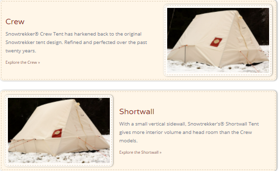 Snowtrekker hot tents