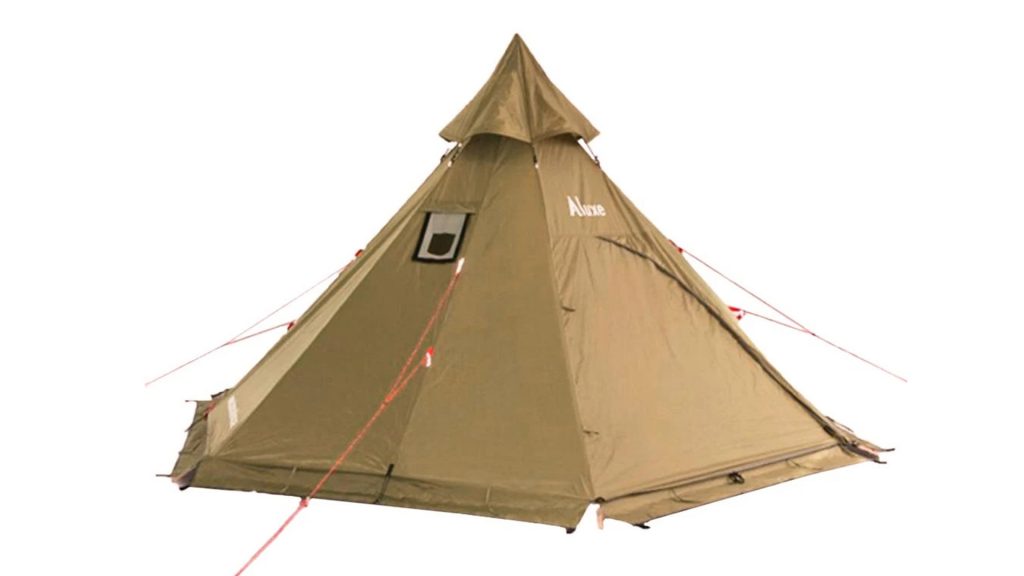 Luxe Megahorn tipi wood stove jack shelter