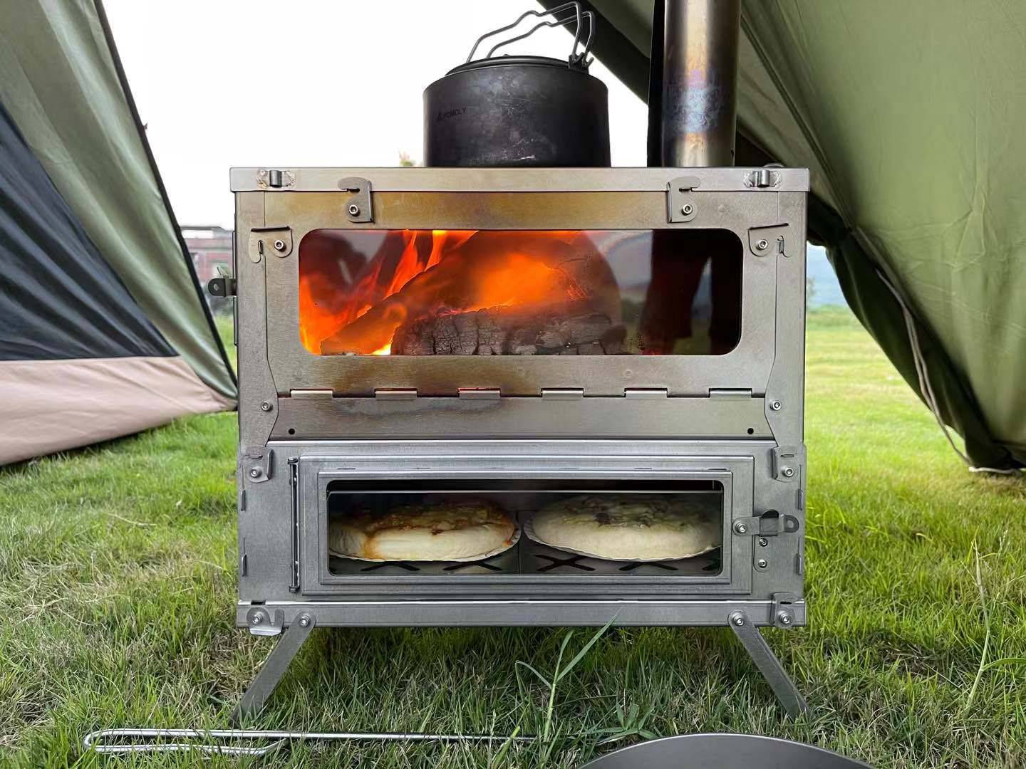 TAISOCA Stove With Bottom Oven - Making pizza