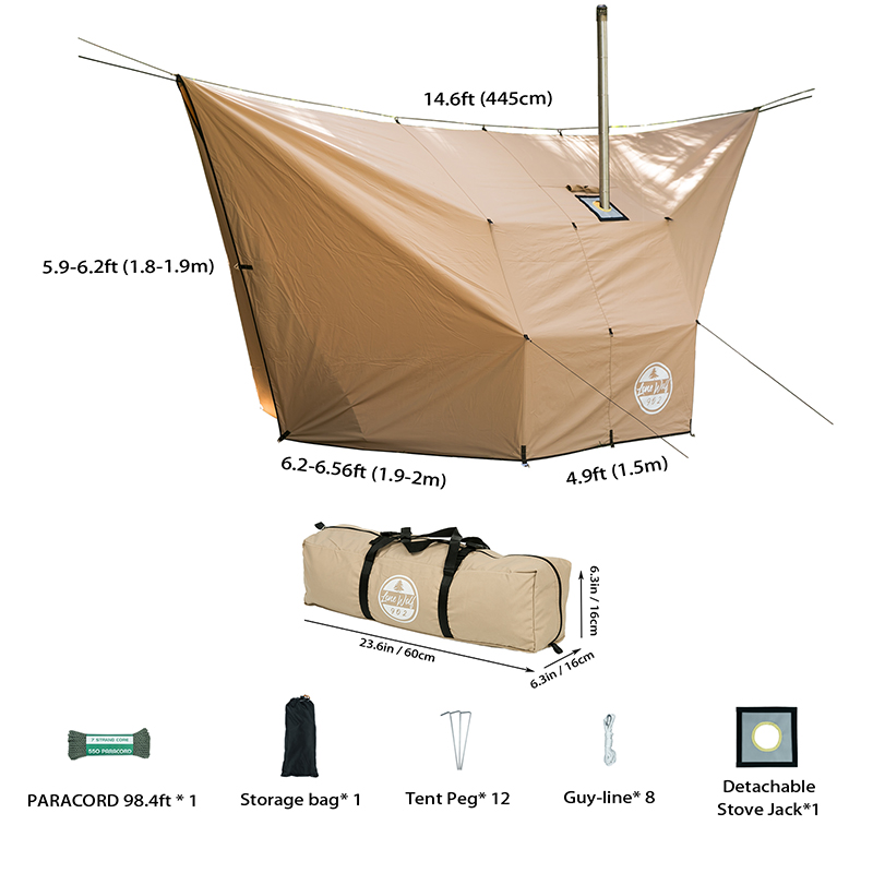 POMOLY Hammcok Hot Tent With Stove Jack